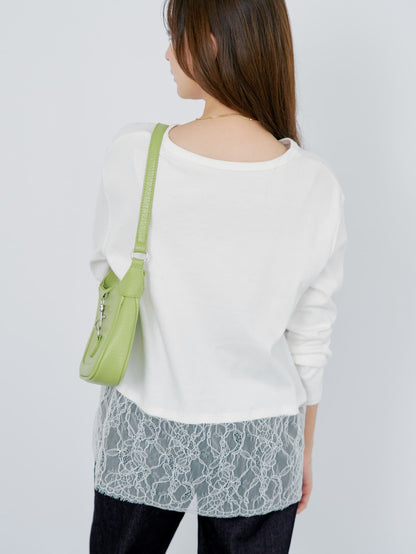 レースドッキングカットソー　[通常]