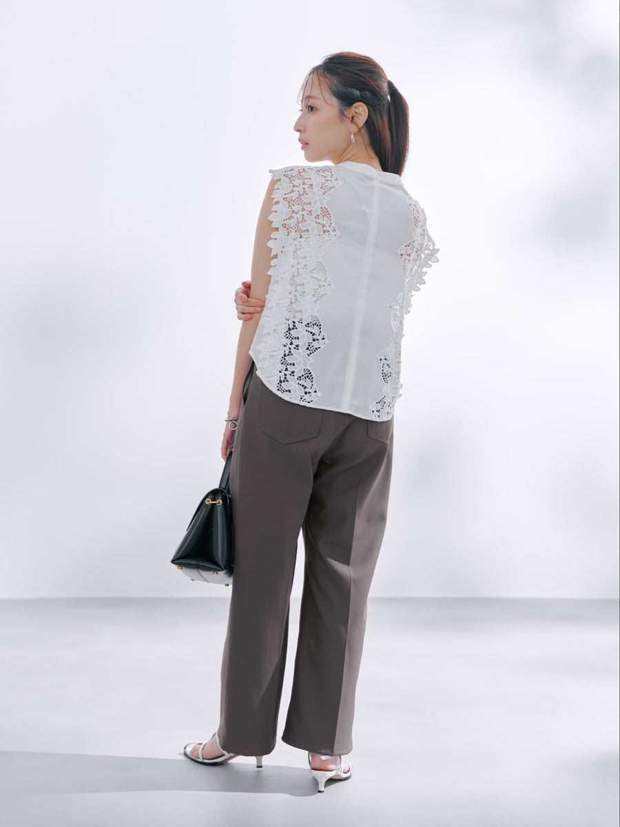 カットワークエンブロイダリーブラウス　[通常]