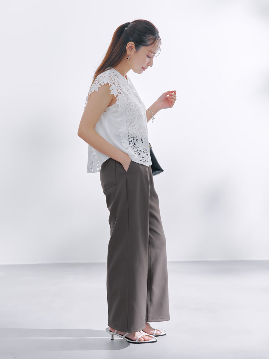 【Wranglerコラボ】ランチャーセミフレアパンツ-short & regular　[通常]