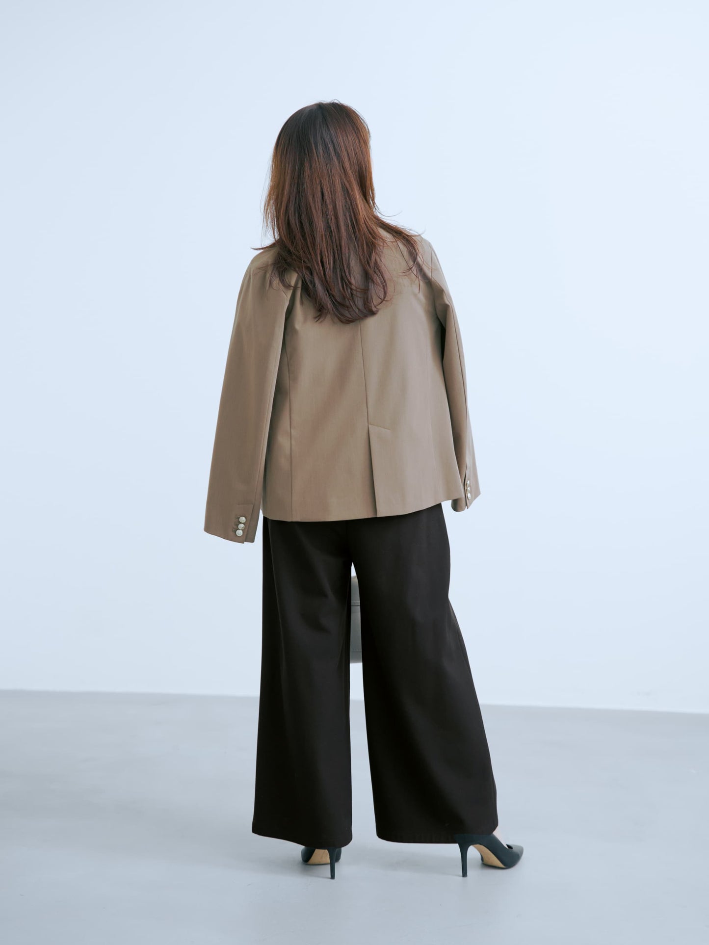 ウォームダブルタックワイドパンツ-short & regular　[一部予約]