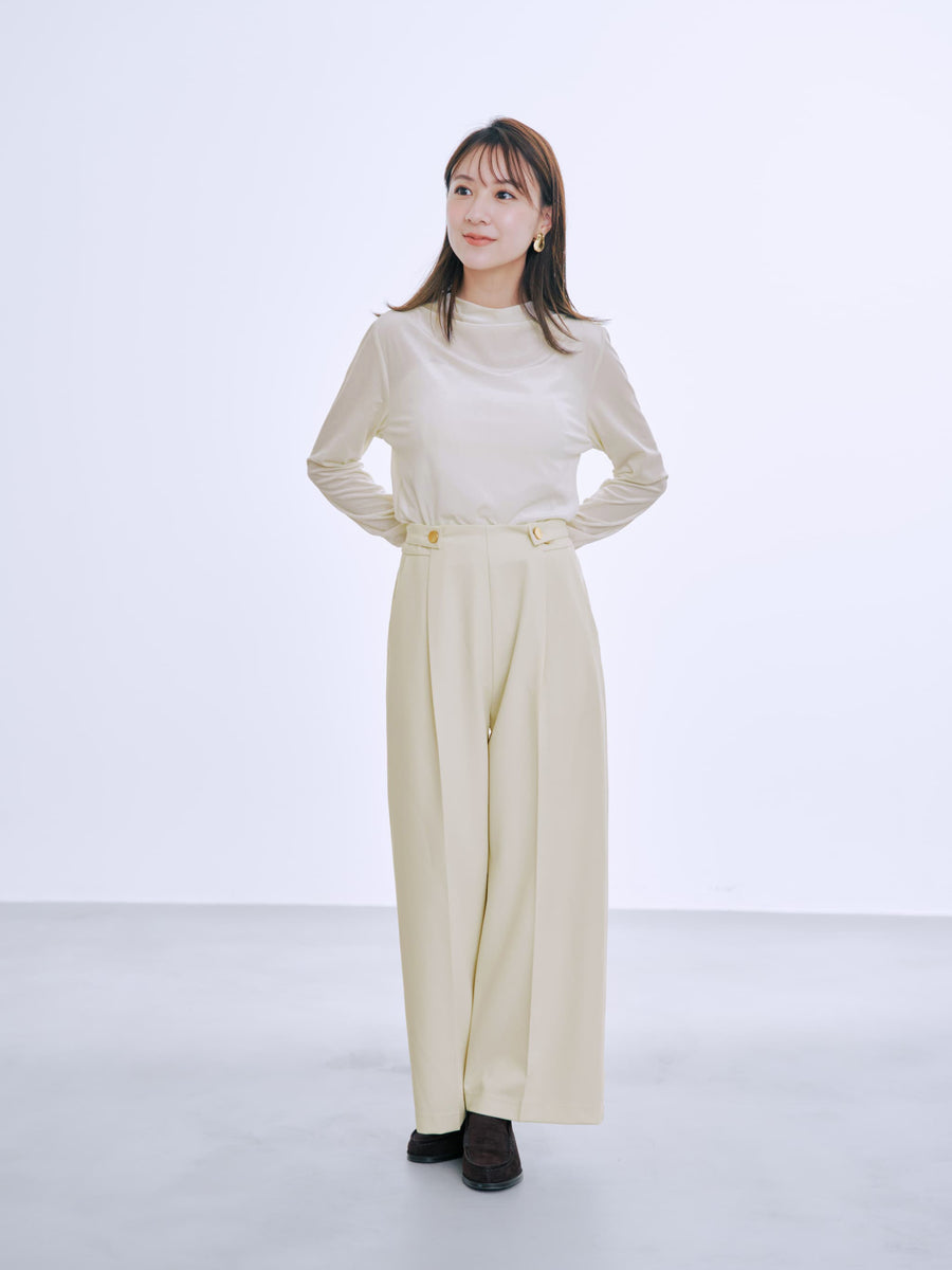 ＜sweetweb掲載＞シアーベロアギャザースリーブトップス　[通常]