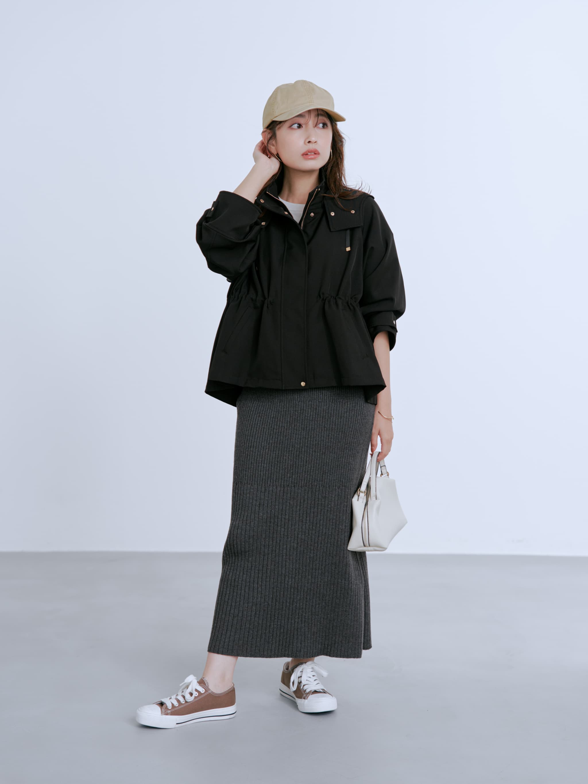 服/ファッション 小物 帽子 ファブリックアソートキャップ | 小柄・低身長女性向けファッション