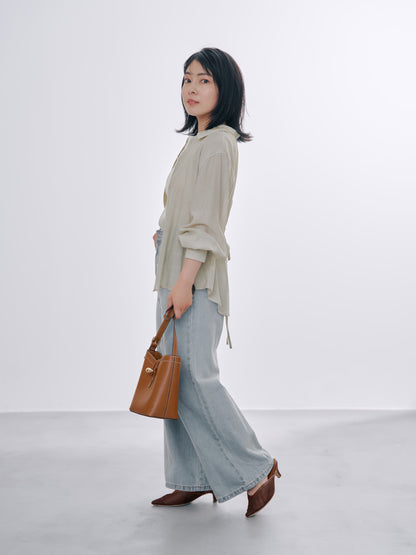 ＜CLASSY.掲載＞KUROKI DENIM フレアワイド-short & regular　[通常]