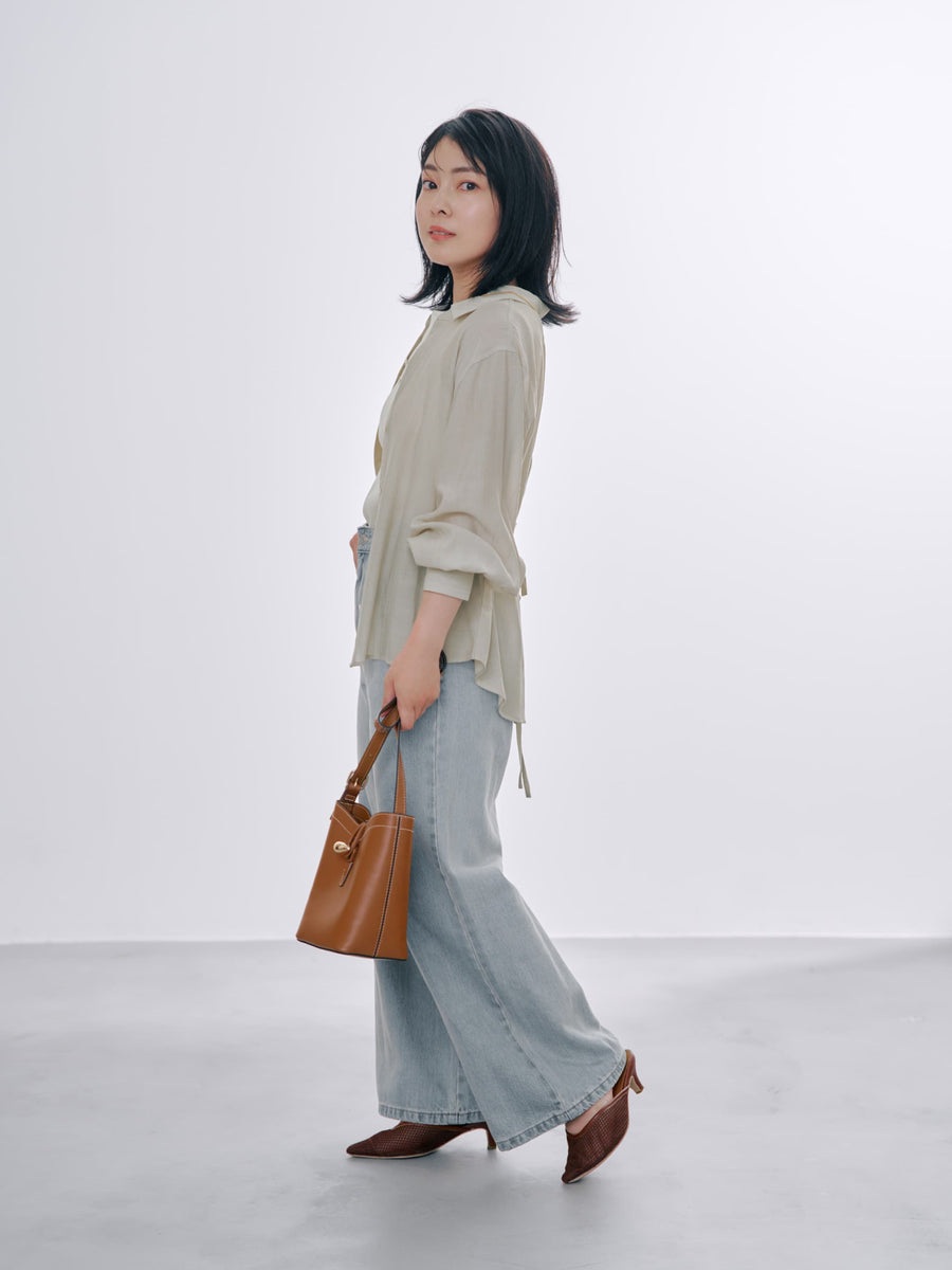 ＜CLASSY.掲載＞KUROKI DENIM フレアワイド-short & regular　[通常]