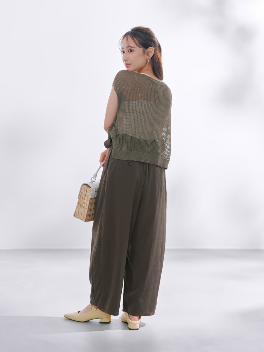 ラップデザインカーヴィーパンツ-short & regular　[通常]