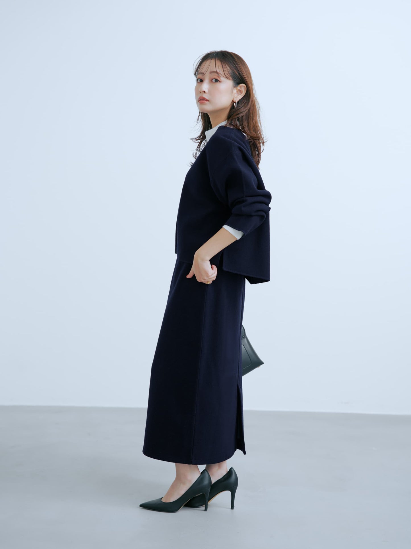 ウールライクジャージースカート-short & regular　[通常]