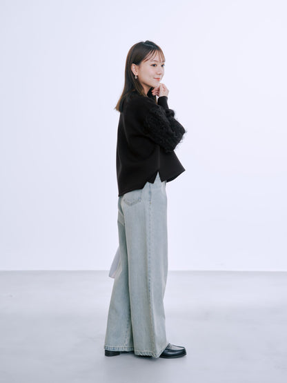 チュールスリーブダンボールトップス　[通常]