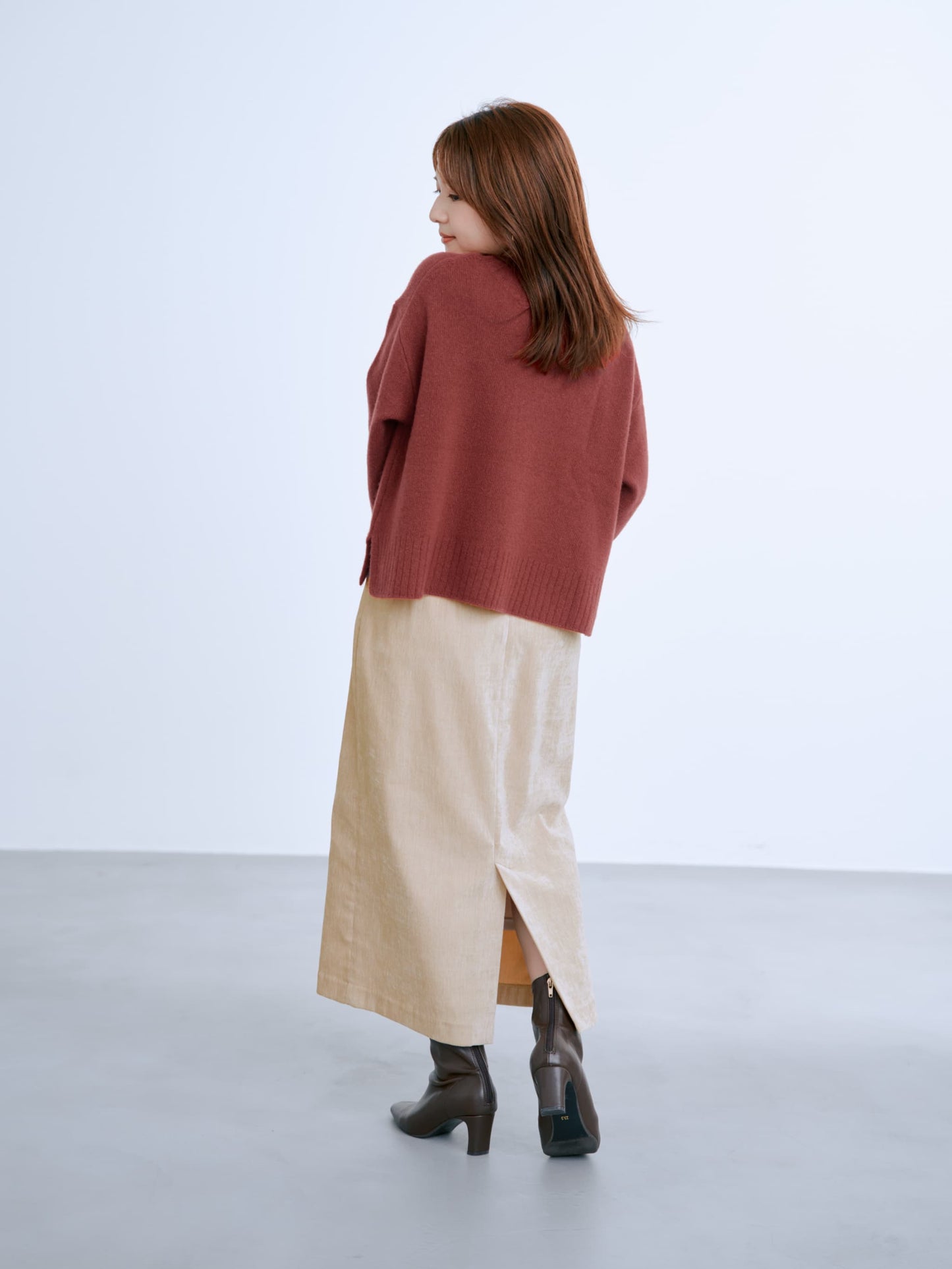 ウールカシミヤボトルネックニット　[通常]