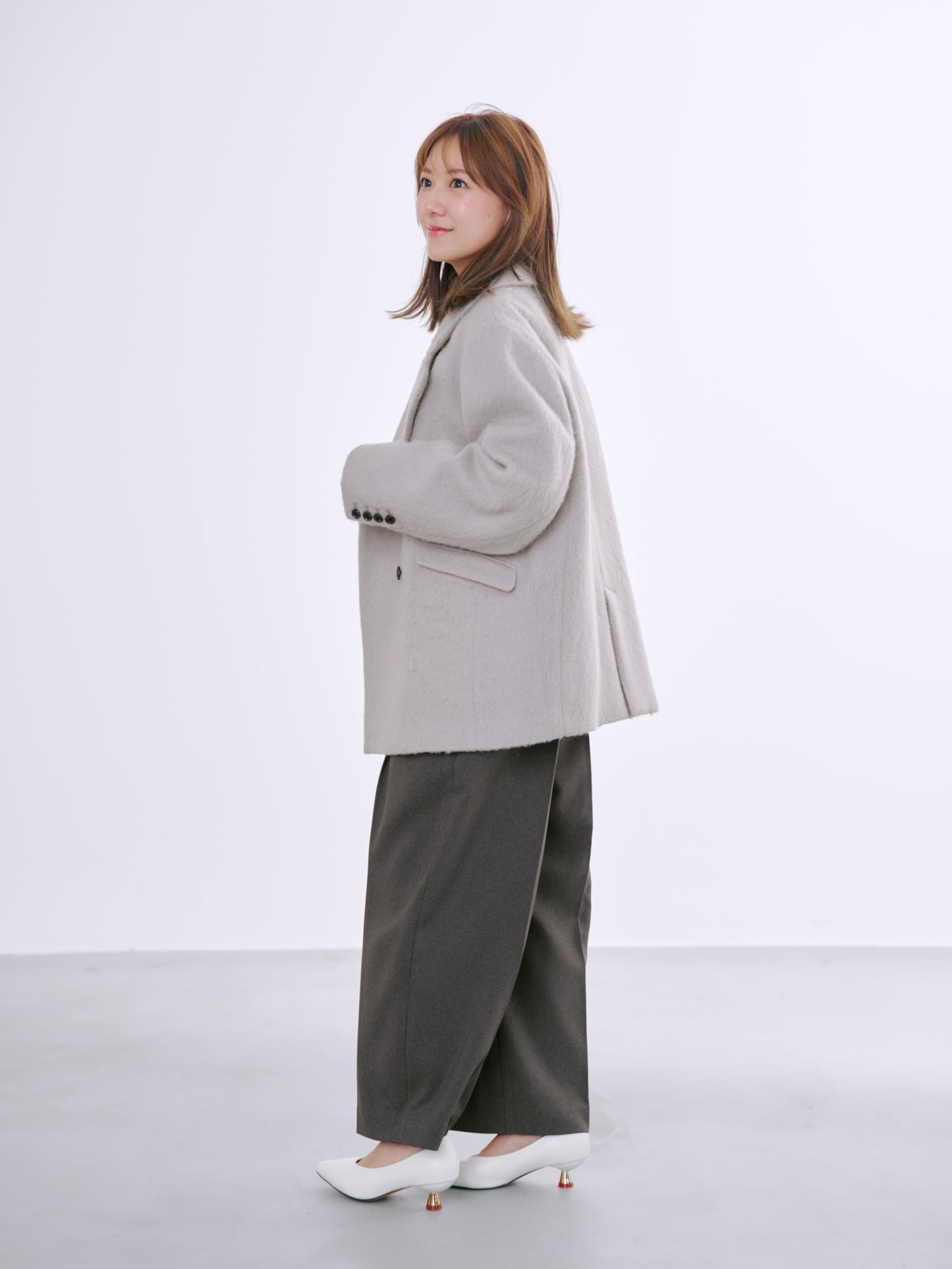 ツータックカーブパンツ-short & regular　[通常]