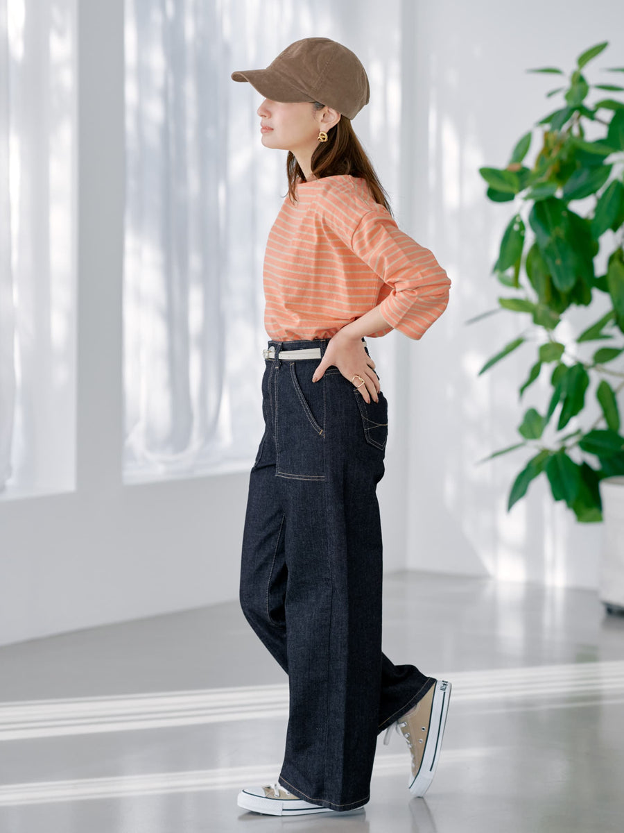 ボートネックバスクシャツ　[通常]