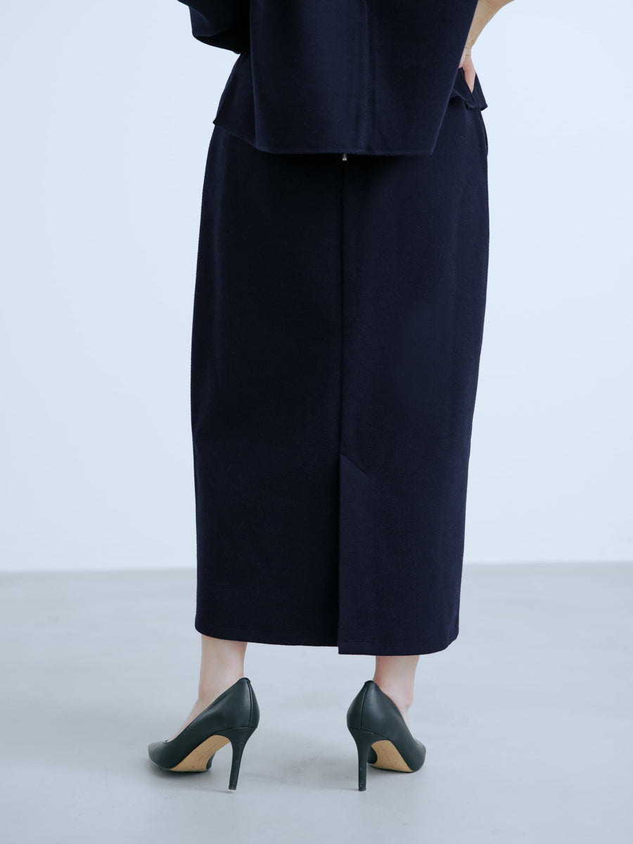 ウールライクジャージースカート-short & regular　[通常]