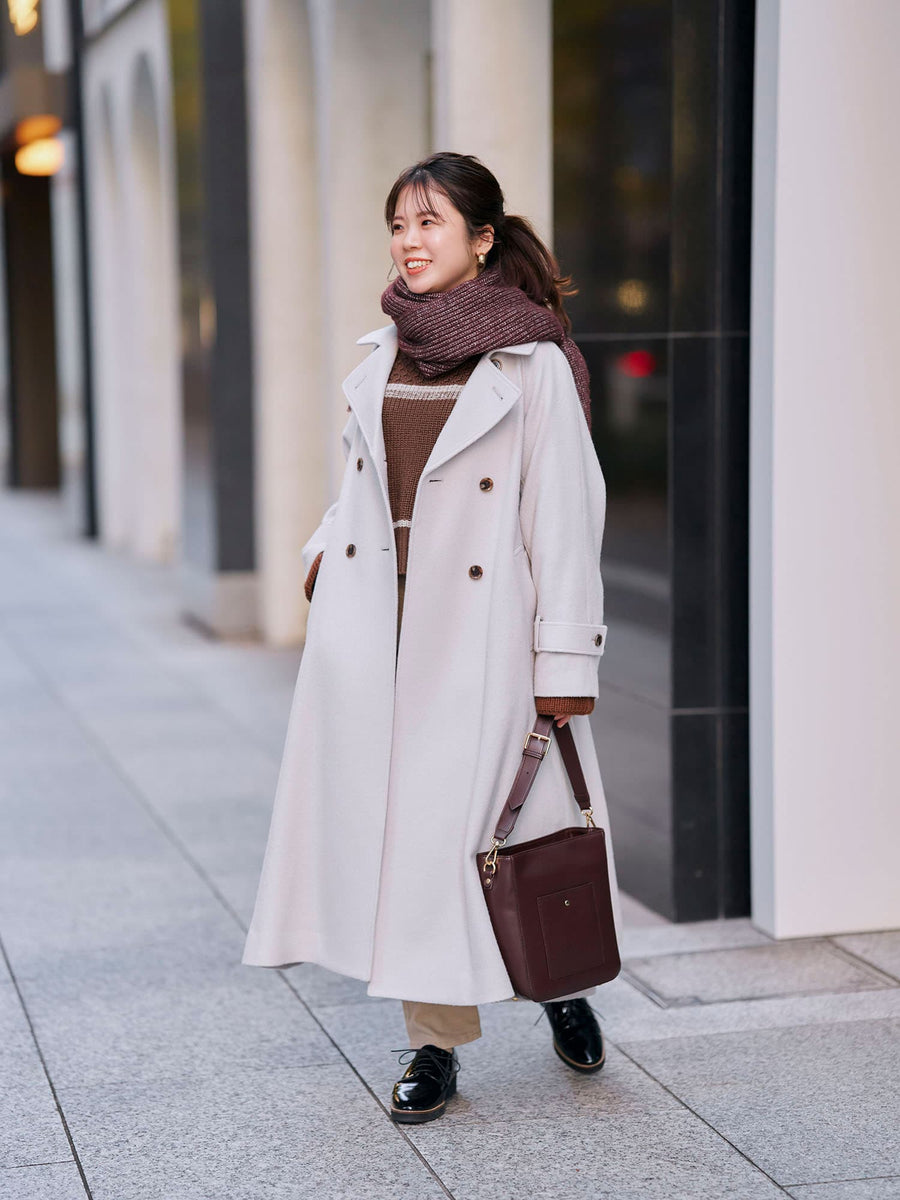 バックフレアウールコート-short & regular | 小柄・低身長女性向け バックフレアウールコート-short & regular | 小柄・低身長女性向け
