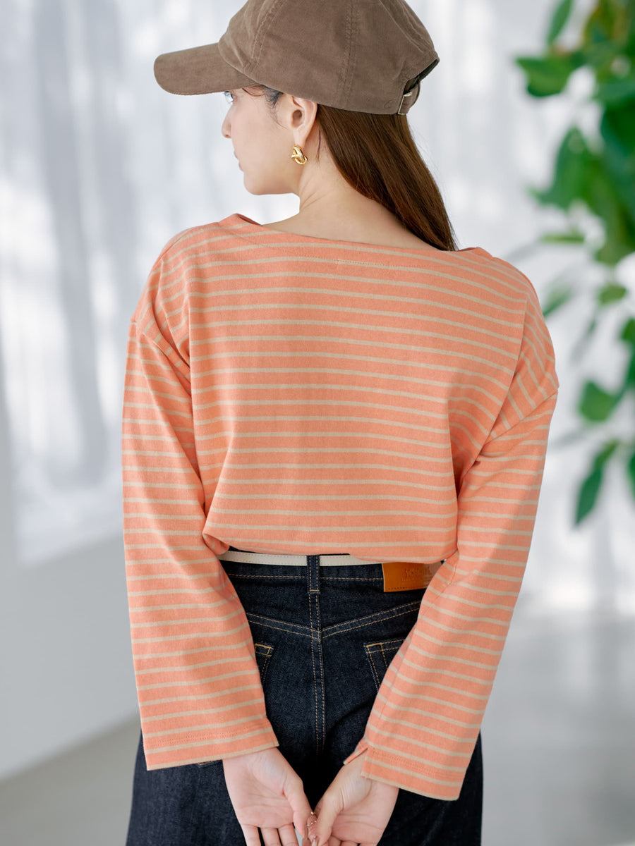 ボートネックバスクシャツ　[通常]