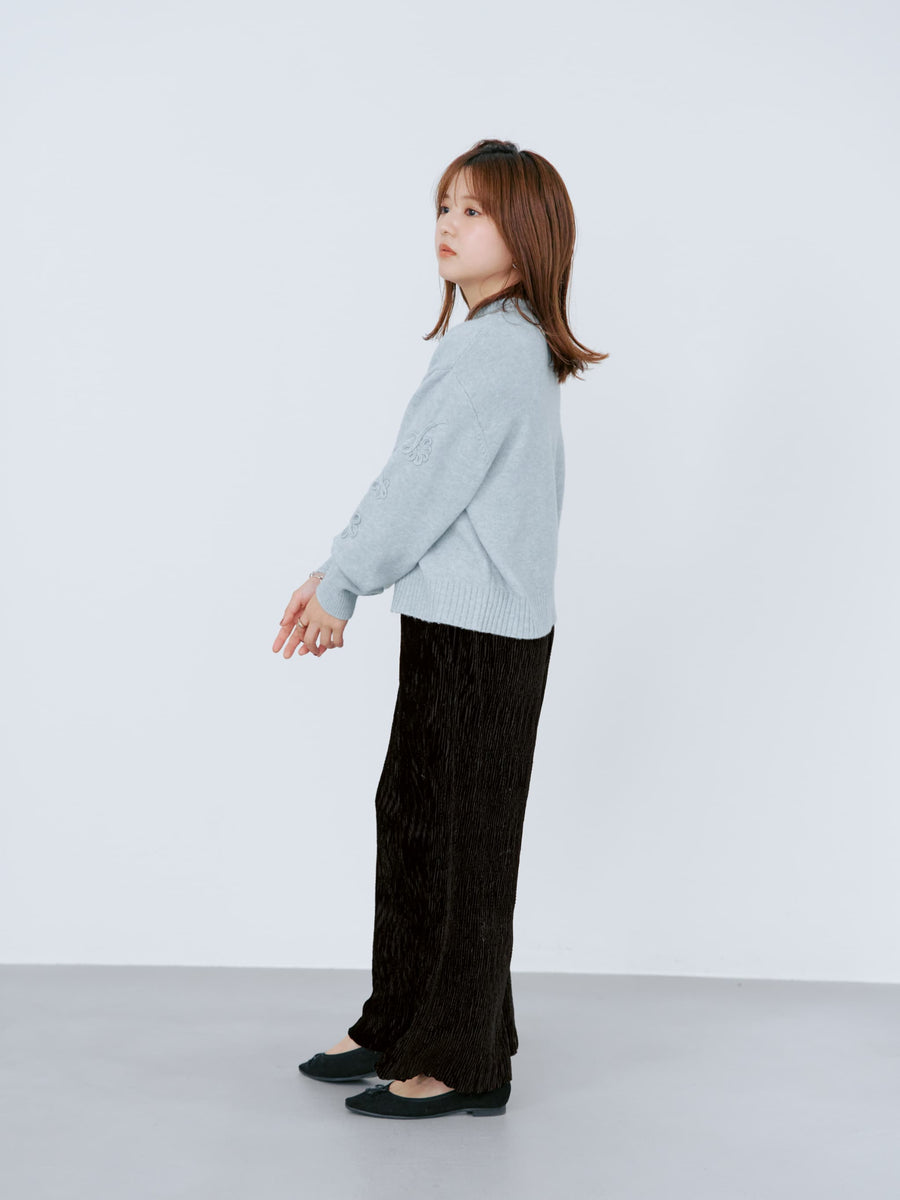 コードエンブロイダリーボトルネックニット　[通常]