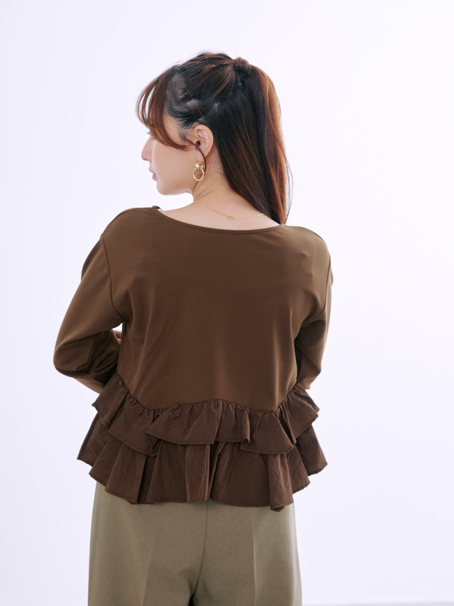 2wayフリルペプラムトップス　[通常]