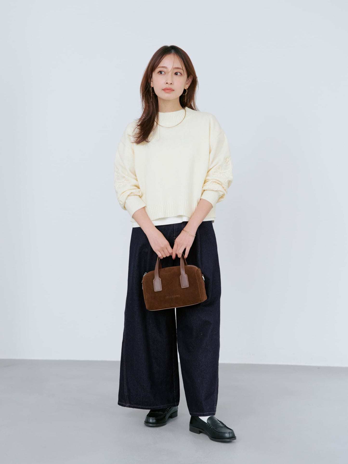 ラメタックワイドデニム-short & regular　[通常]