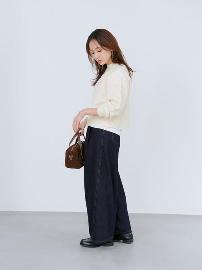 ラメタックワイドデニム-short & regular　[通常]