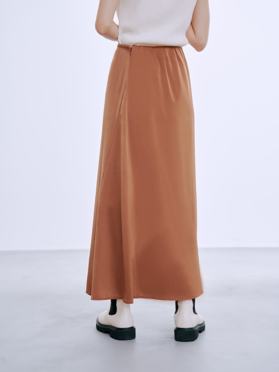 アシメナローサテンスカート-short & regular　[通常]