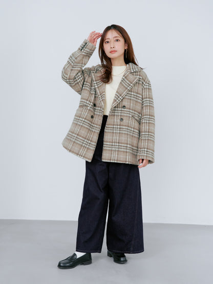 ラメタックワイドデニム-short & regular　[通常]