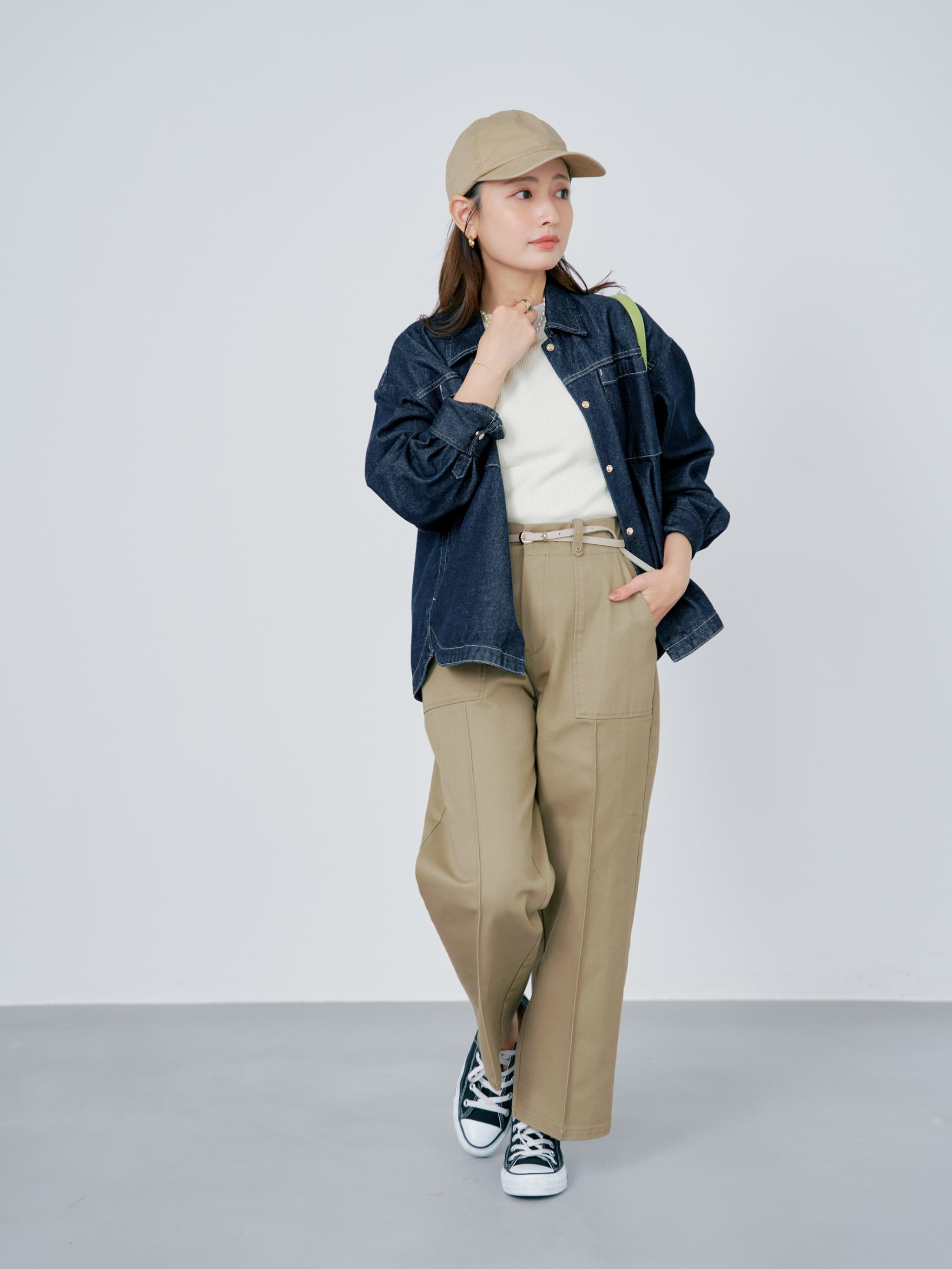 ダブルポケットデニムシャツジャケット | 小柄・低身長女性向け