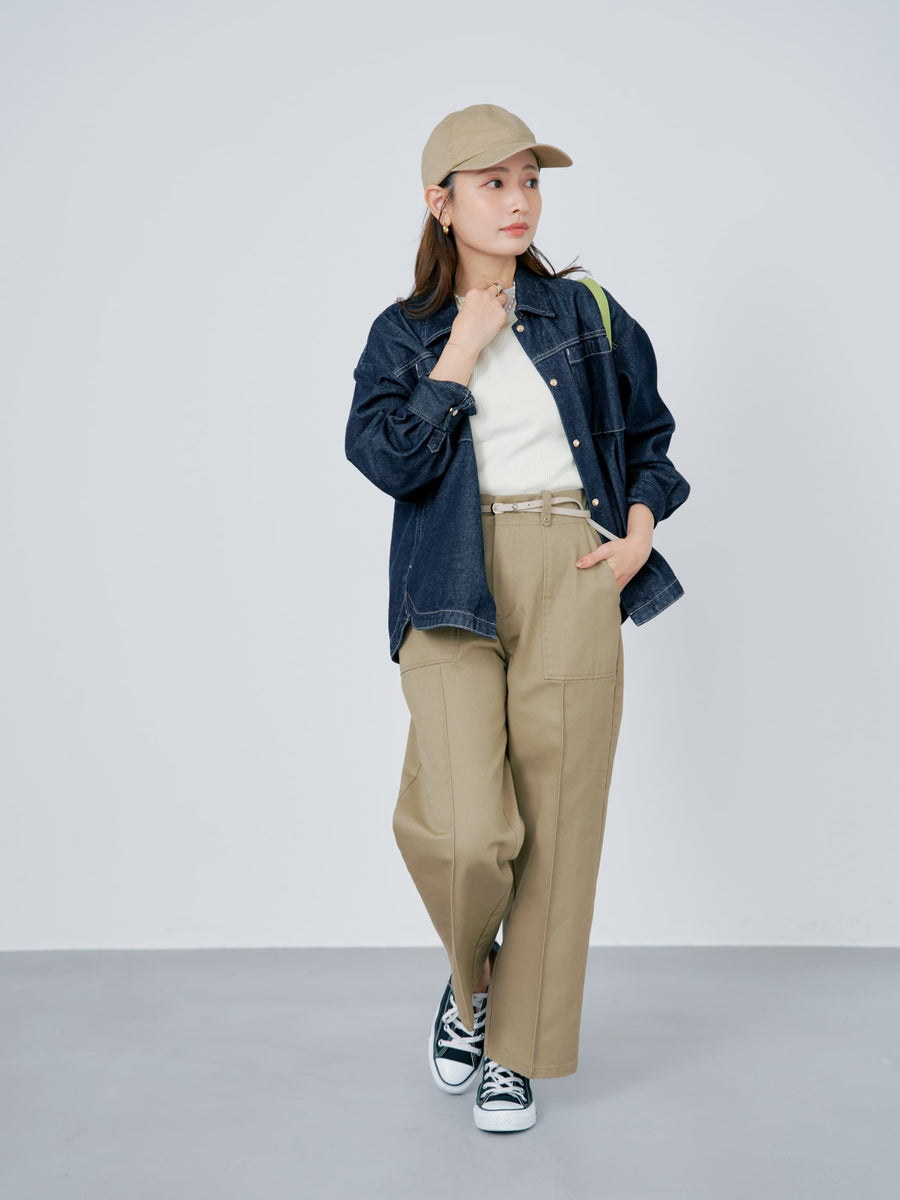 シルキーコットンゴールドボタンニット　[通常]