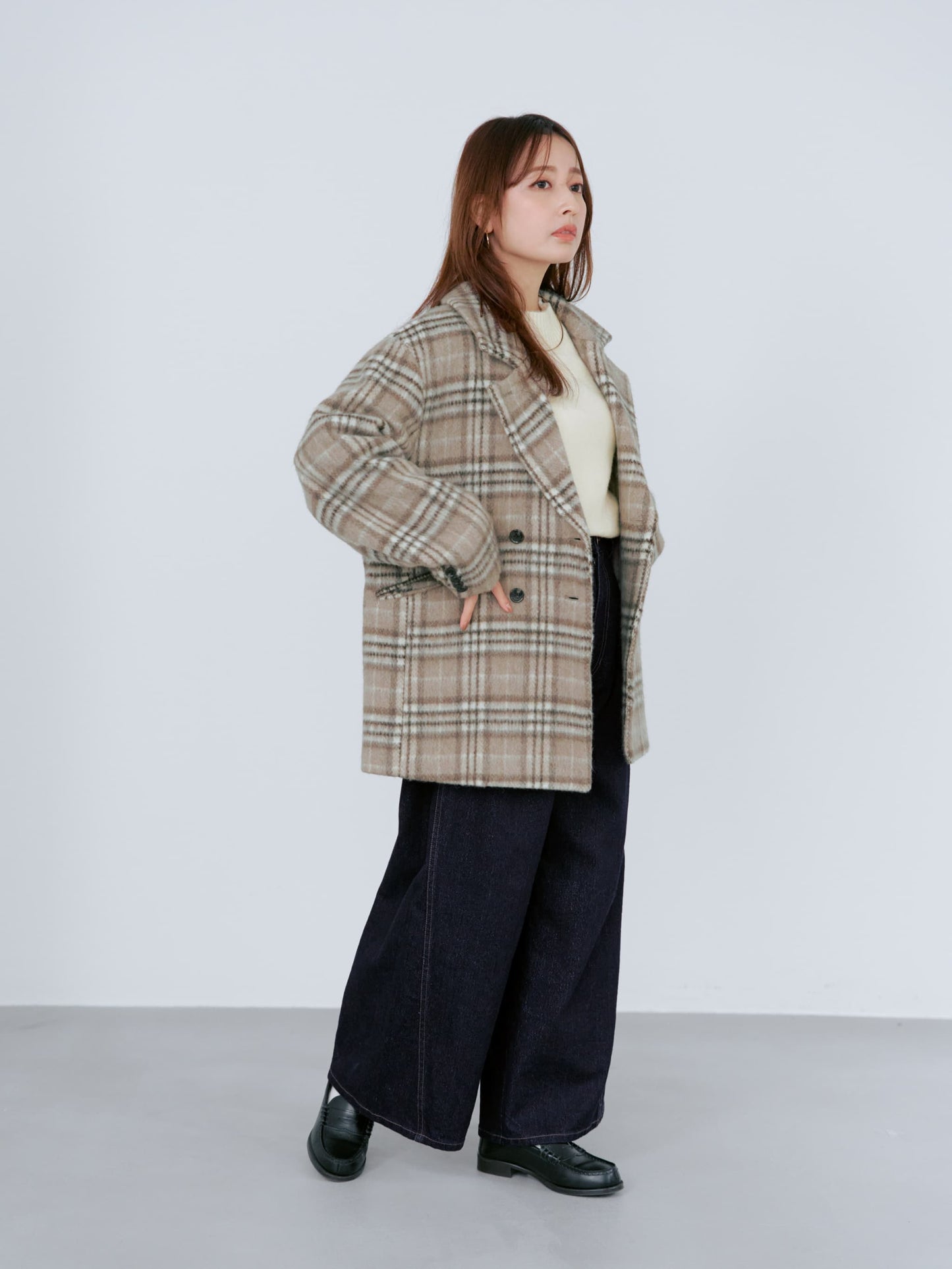 ラメタックワイドデニム-short & regular　[通常]