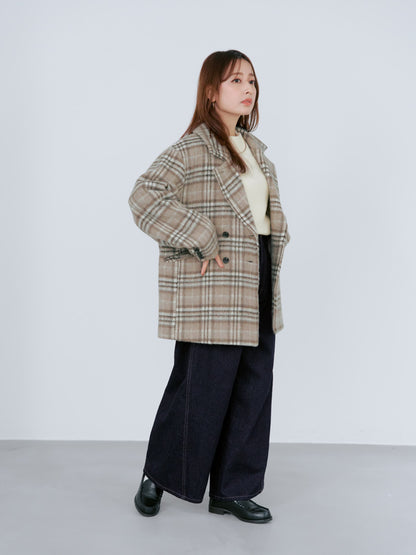 ラメタックワイドデニム-short & regular　[通常]