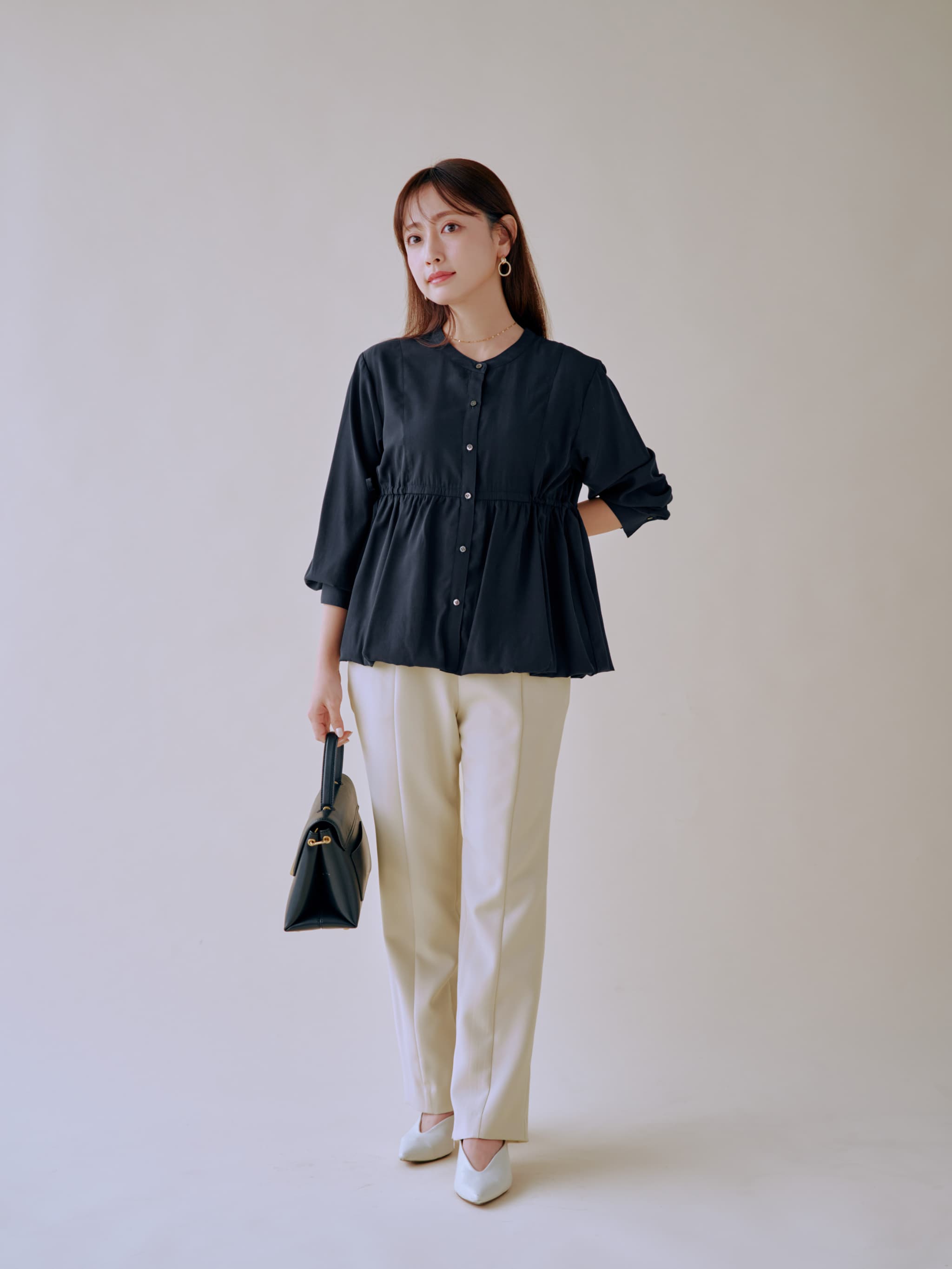 2wayスリムフレアパンツ-short & regular | 小柄・低身長女性向け