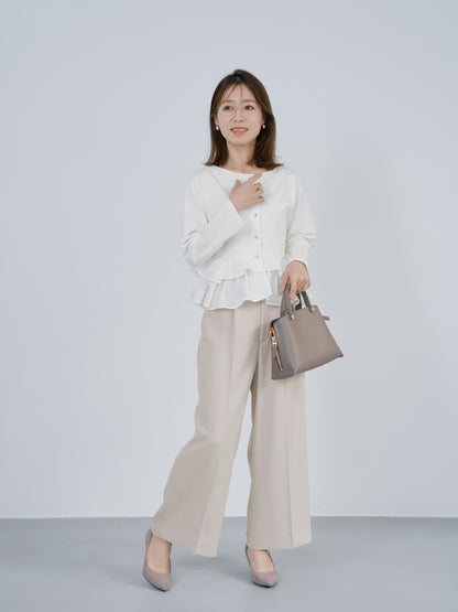 2wayフリルペプラムトップス　[通常]