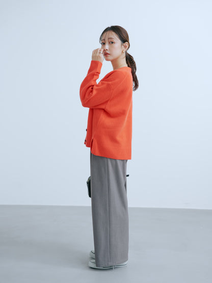 ウォームダブルタックワイドパンツ-short & regular　[一部予約]