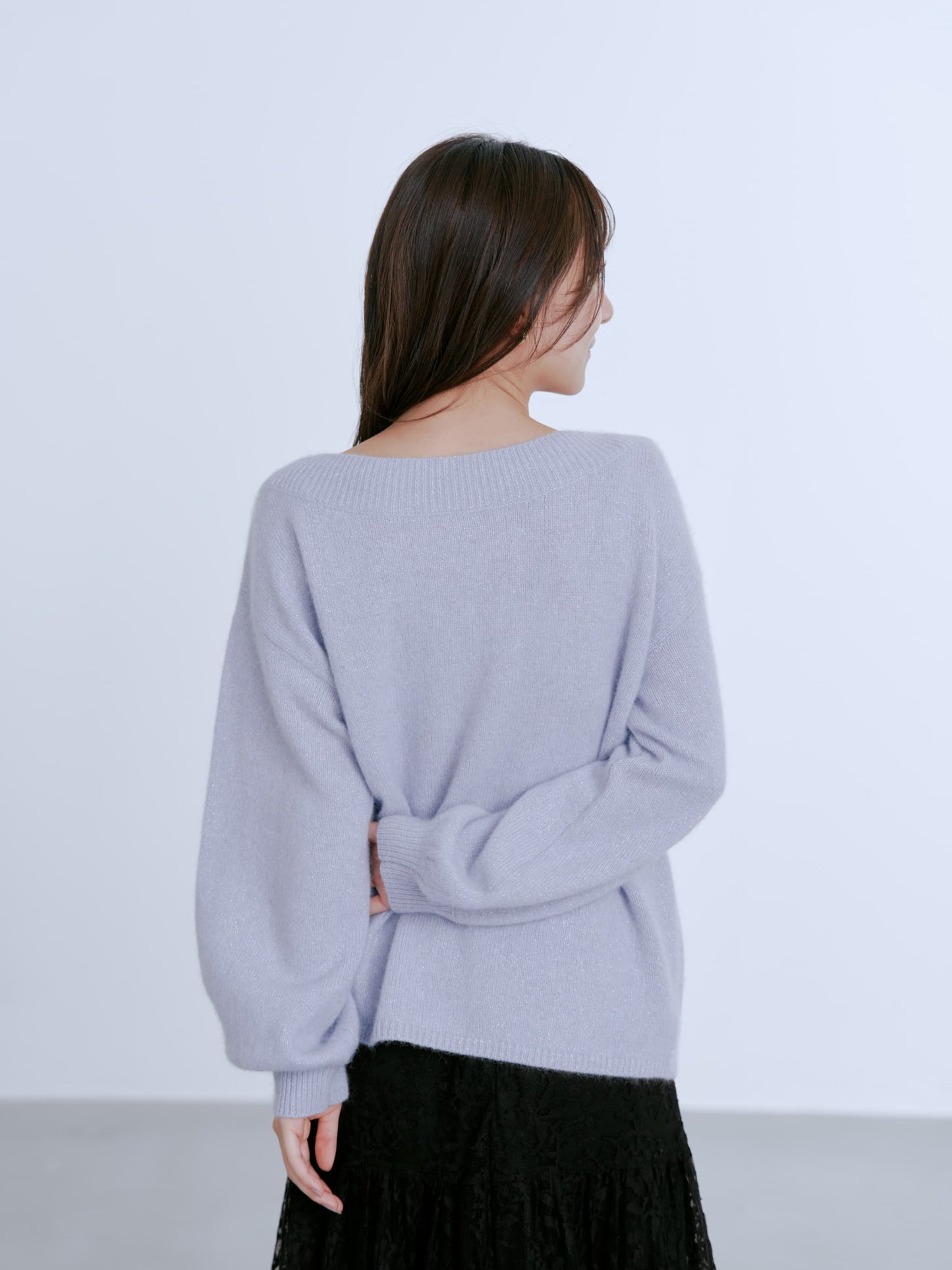 150cm | B:78 W:56 H:74 股下:69  | ワンサイズ着用 (ブルーラメ)