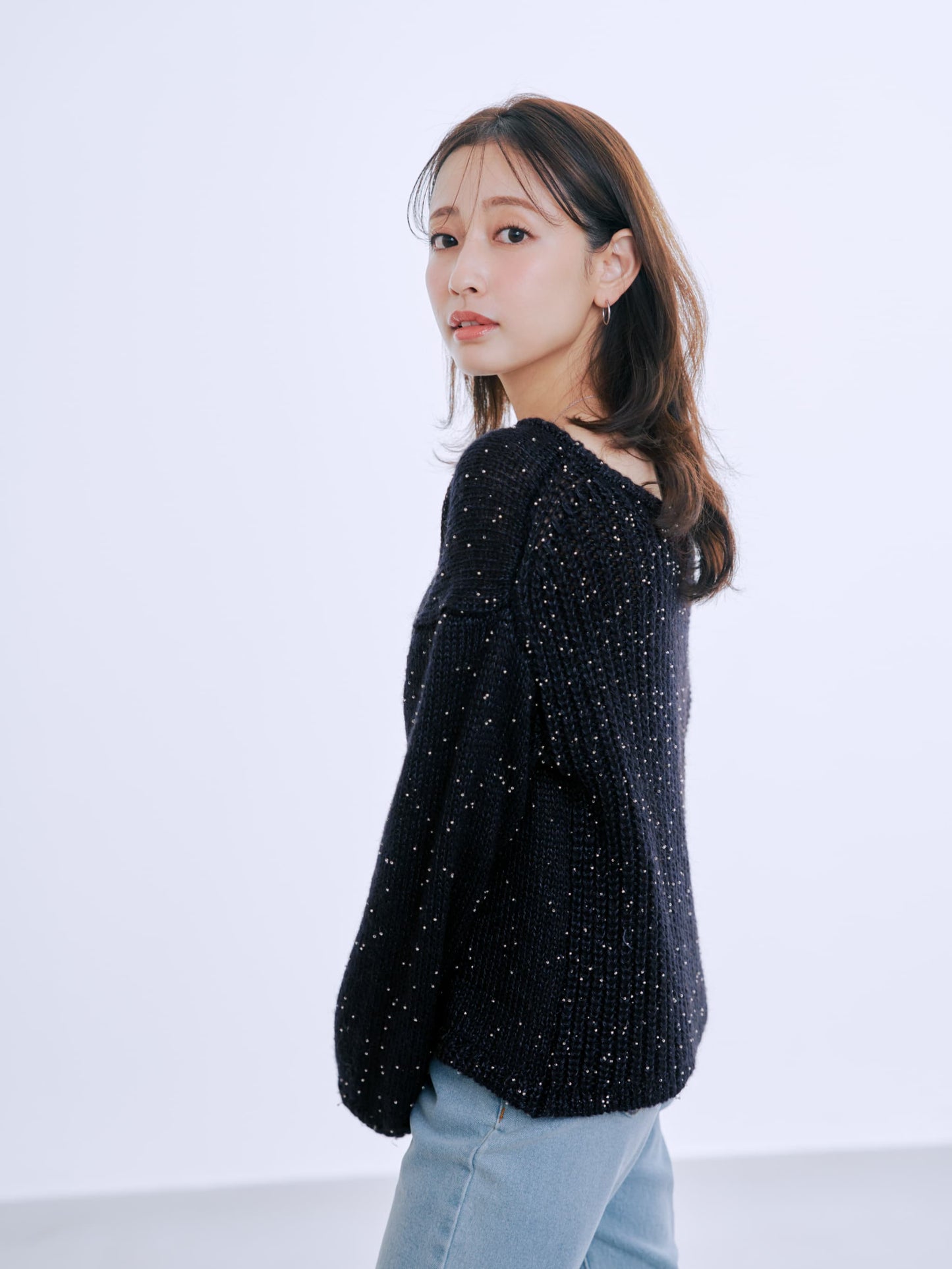 ビーズヤーンミックスニット　[通常]