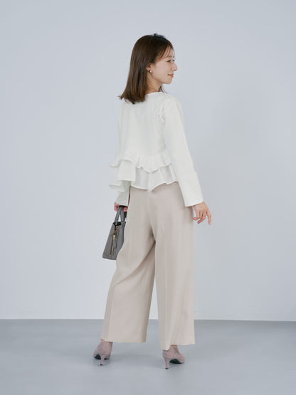 2wayフリルペプラムトップス　[通常]