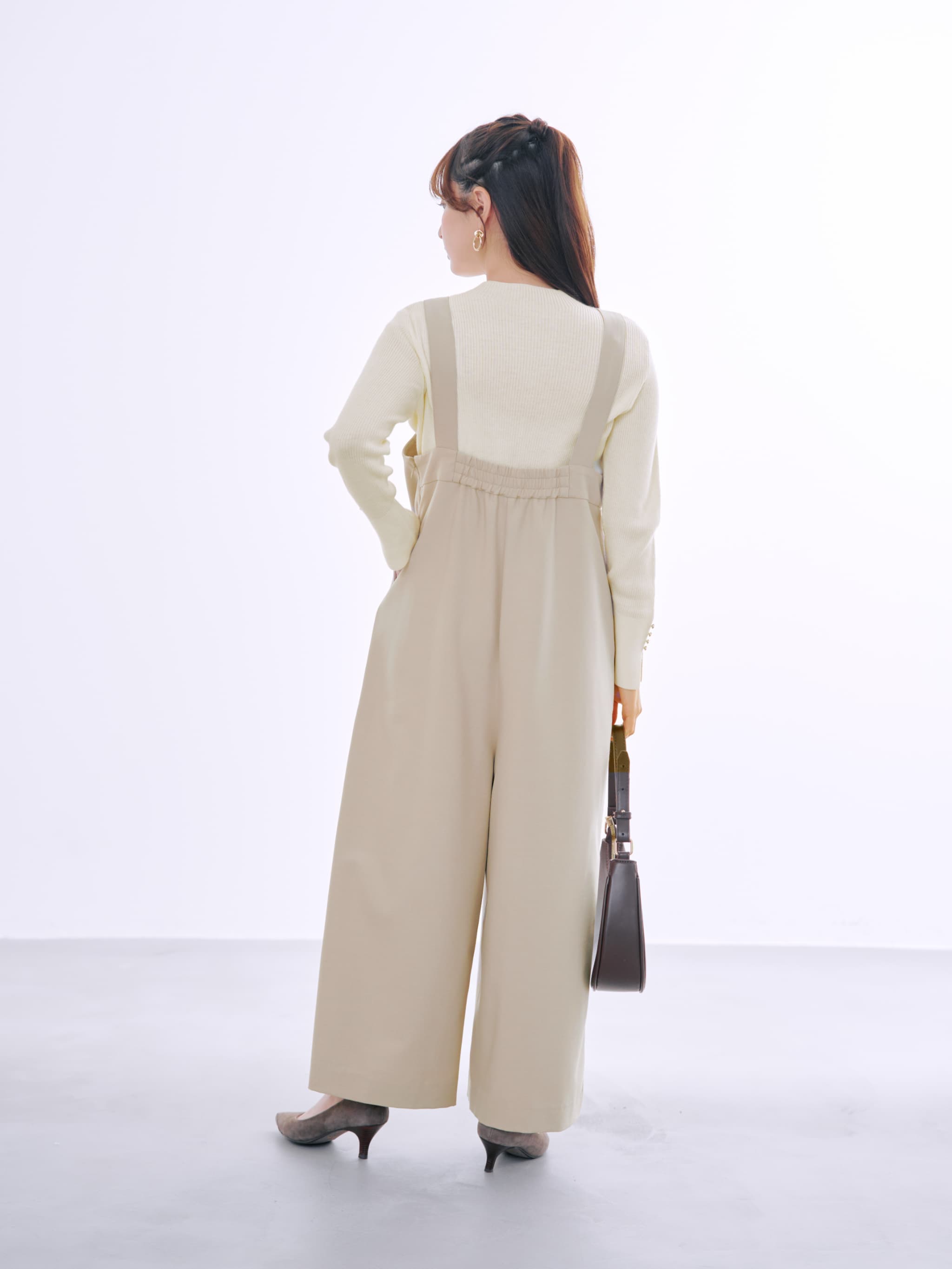 cohina ゴールドバックルサスペンダーオールインワン ゴールドバックルサスペンダーオールインワン-short & regular | 小柄