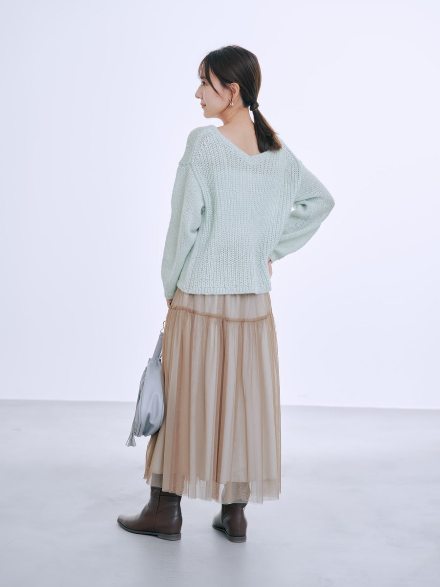 ビーズヤーンミックスニット　[通常]