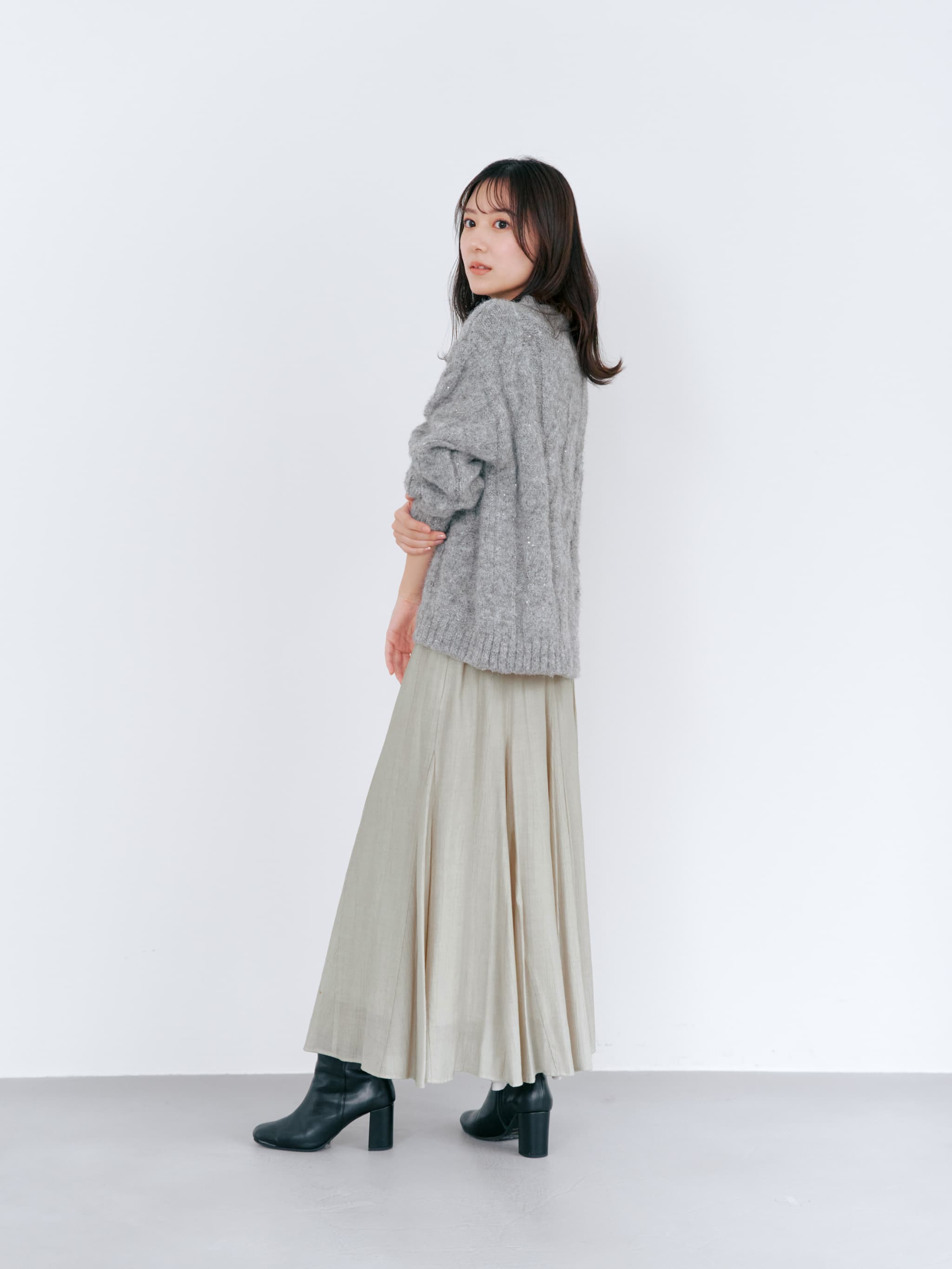 ソフトワッシャーランダムマチフレアスカート-short & regular | 小柄