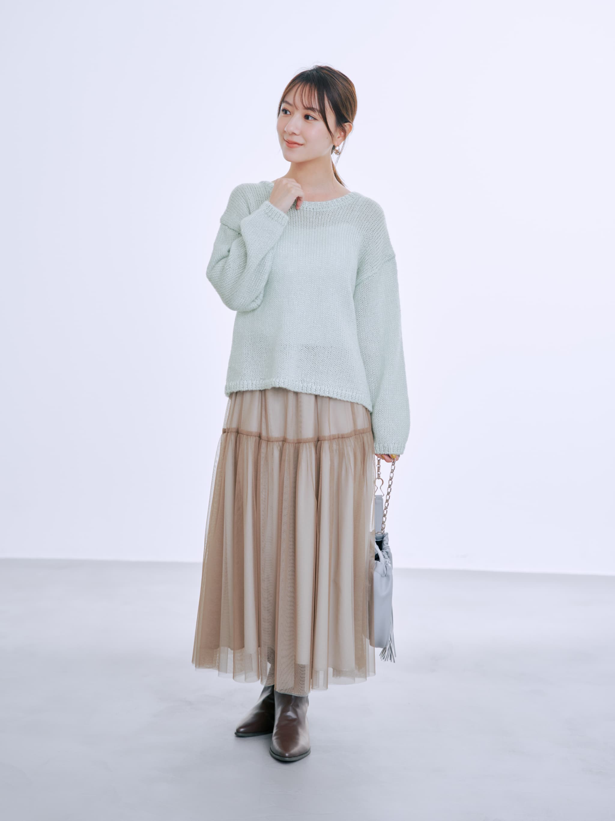 リバーシブルシャイニーチュールスカート-short & regular | 小柄・低