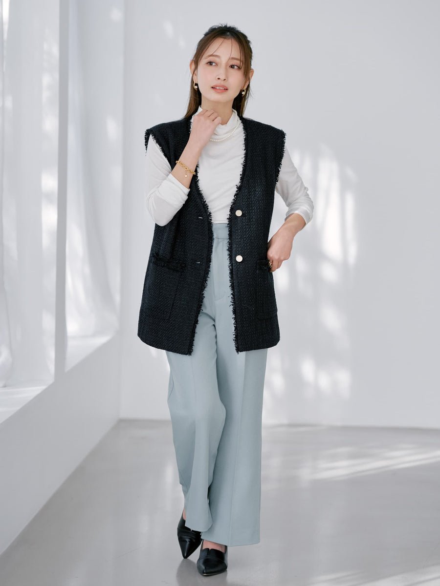 シルキータッチハイネックカットソー　[通常]