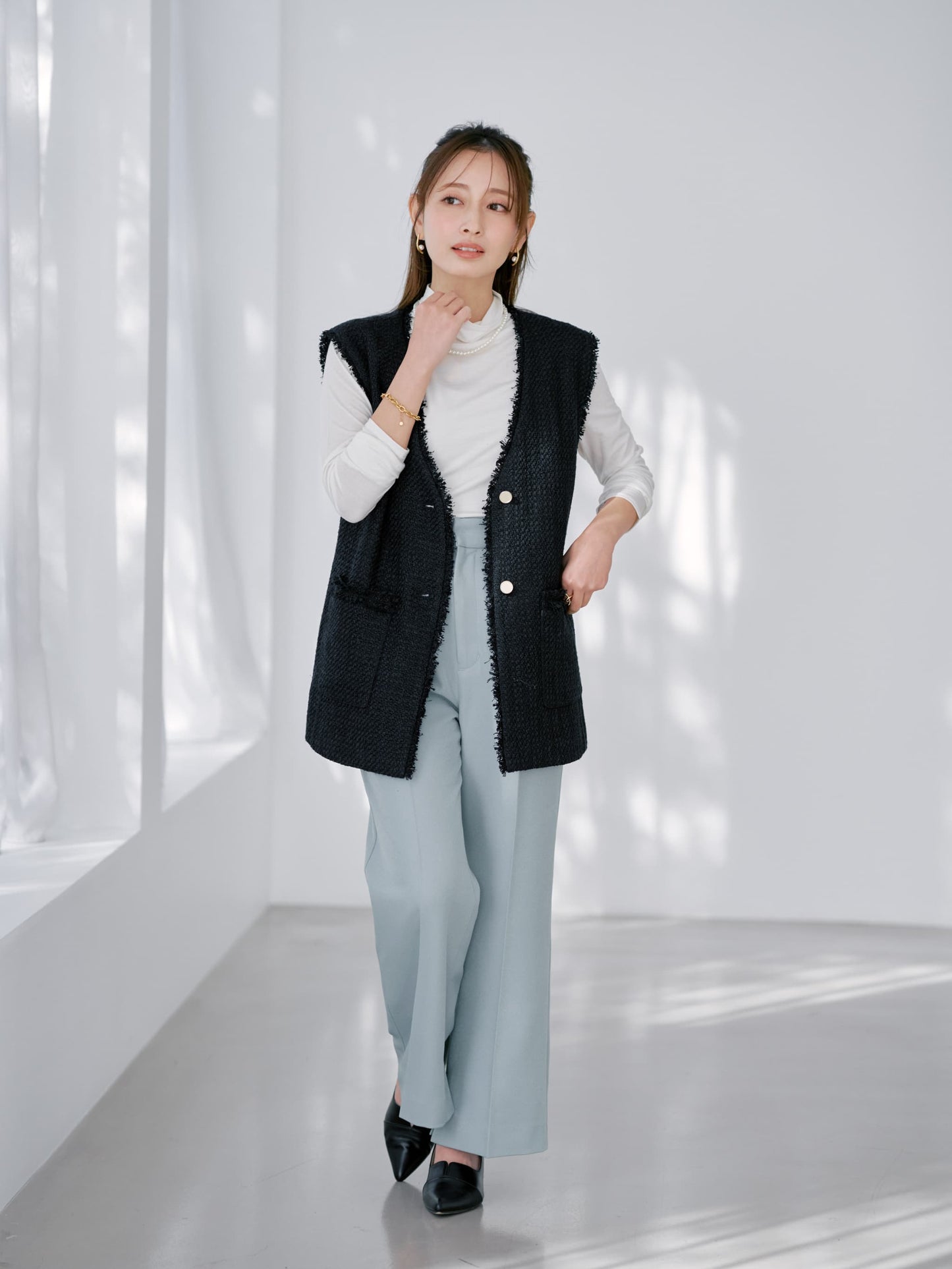 ミックスツイードジレ　[通常]