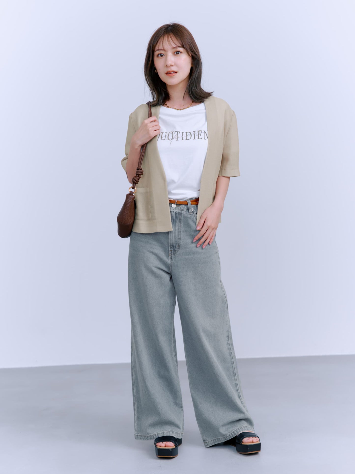 ハーフスリーブノーカラーメッシュジャケット　[通常]