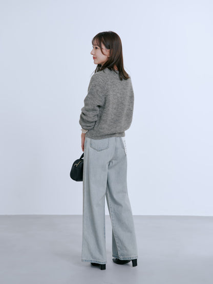 アルパカミックスパールカーディガン　[通常]