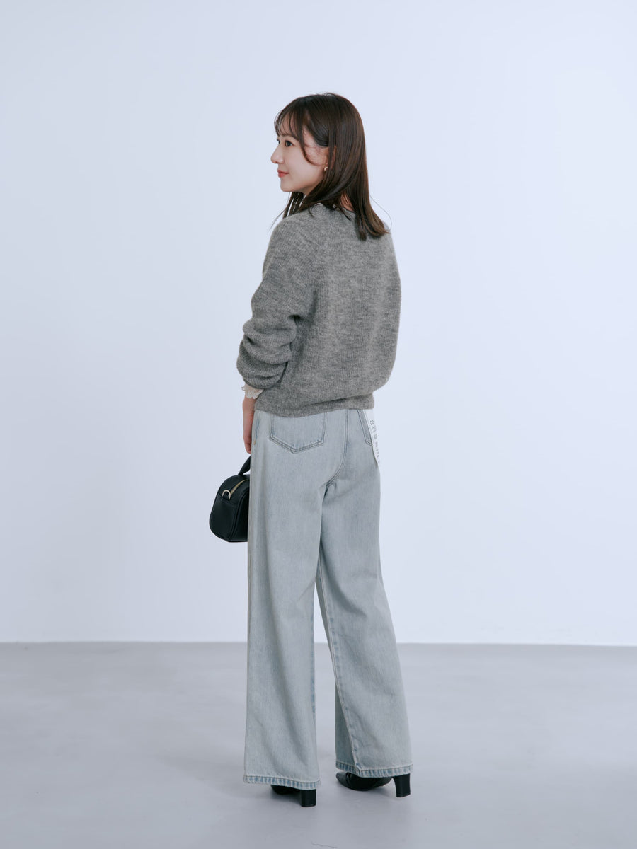 アルパカミックスパールカーディガン　[通常]