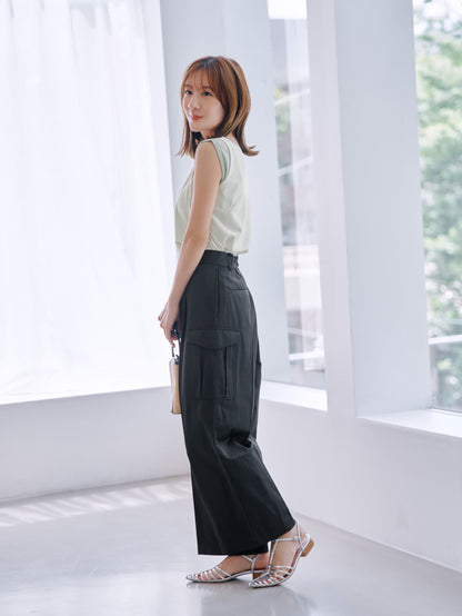 ワイドストレートカーゴパンツ-short & regular　[通常]