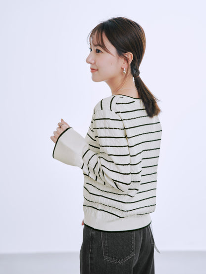 ミニケーブルリブニット　[通常]