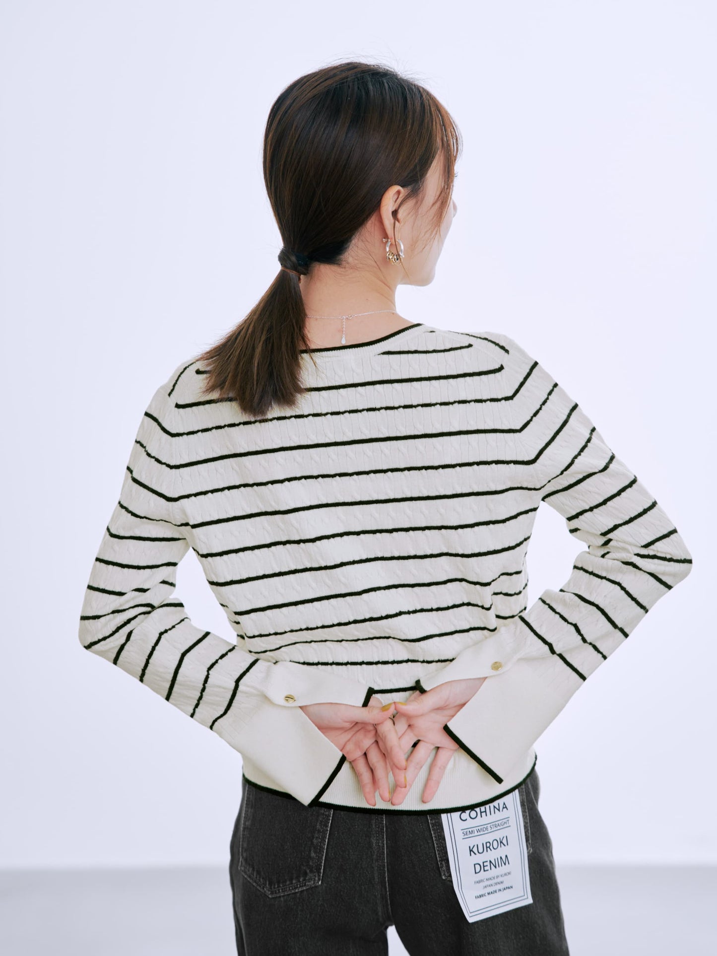 ミニケーブルリブニット　[通常]