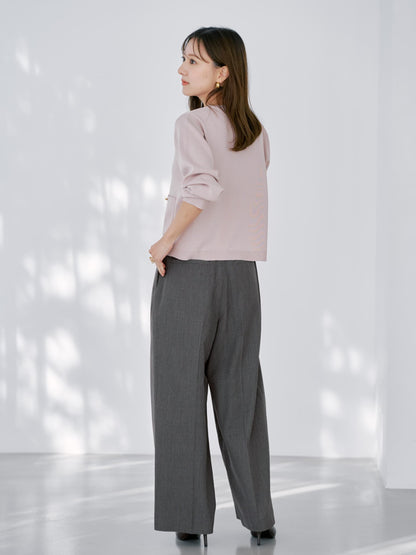 ゴールドボタンニットカーディガン　[通常]