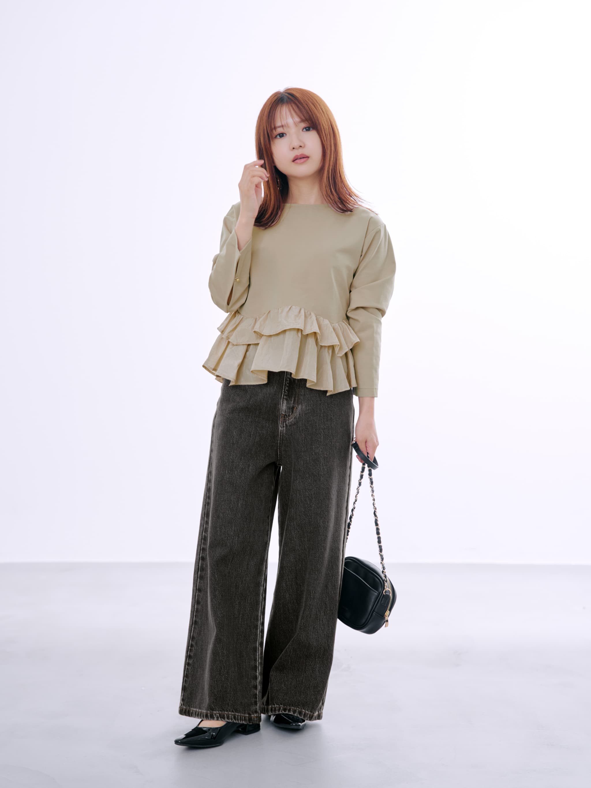 KUROKI DENIM フレアワイド-short & regular | 小柄・低身長女性向け