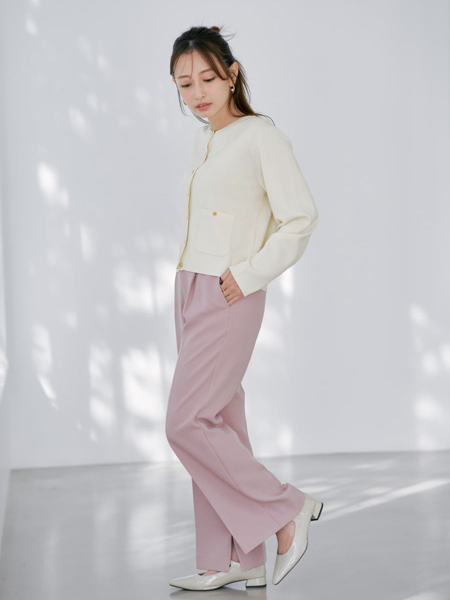 ゴールドボタンニットカーディガン　[通常]