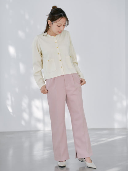 ゴールドボタンニットカーディガン　[通常]