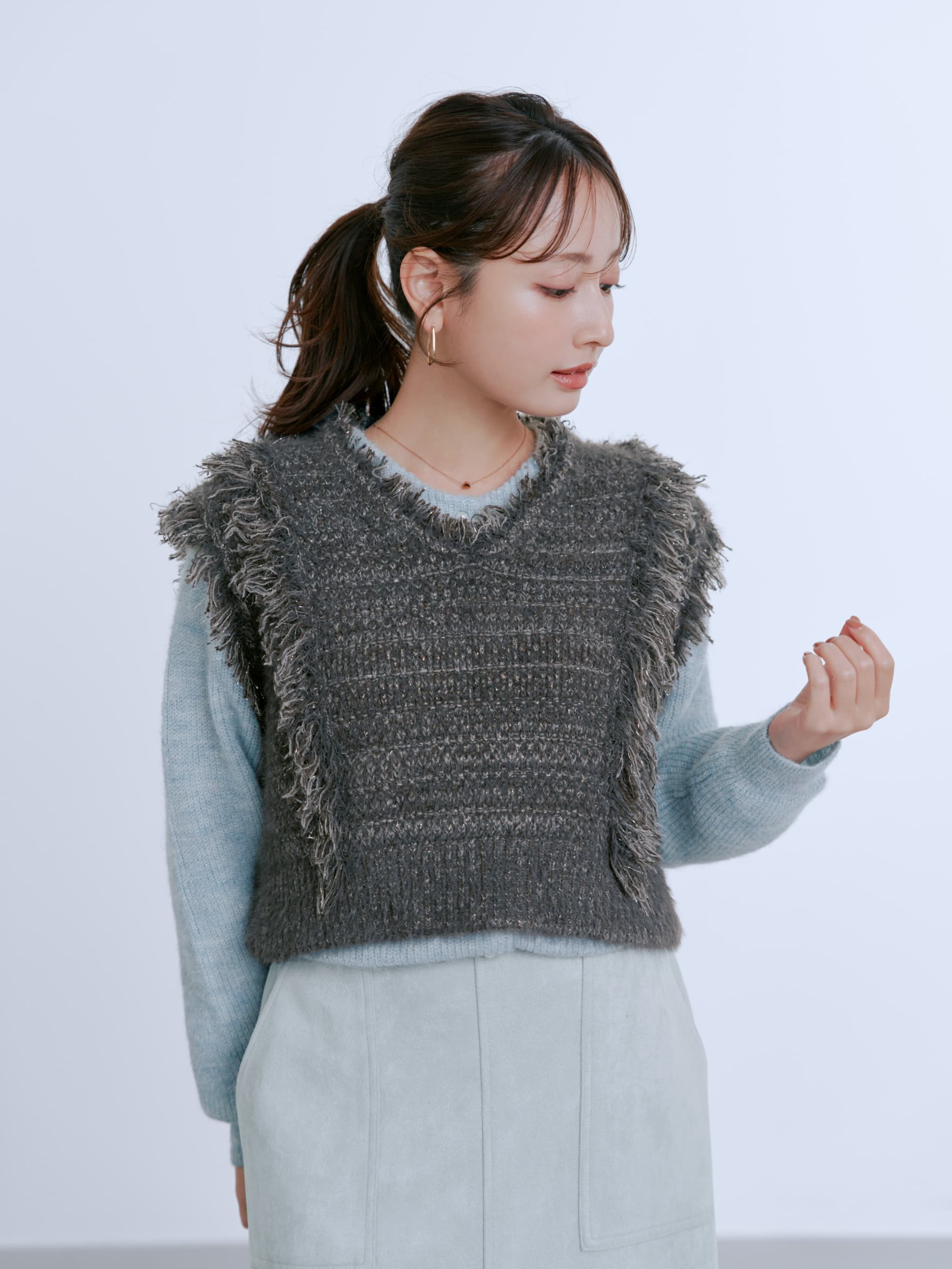 tezoro162531ページ ビスチェ風刺繍カットソー(カットソー・Tシャツ) | al'aise